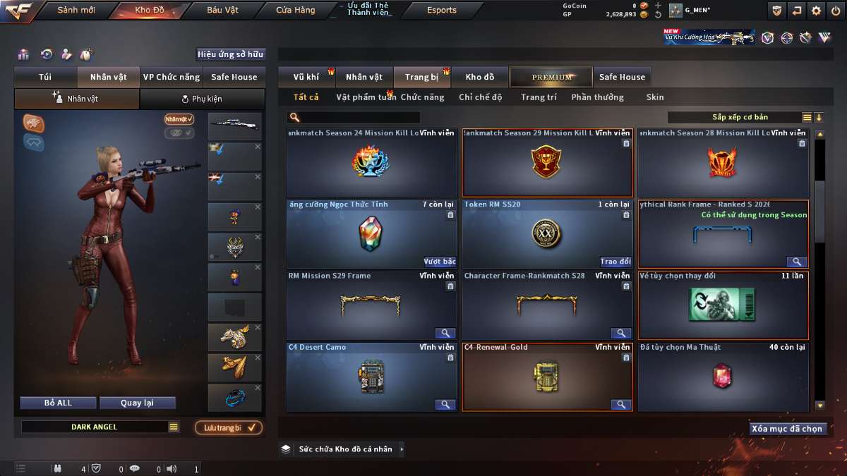 shop acc cf uy tin gia re